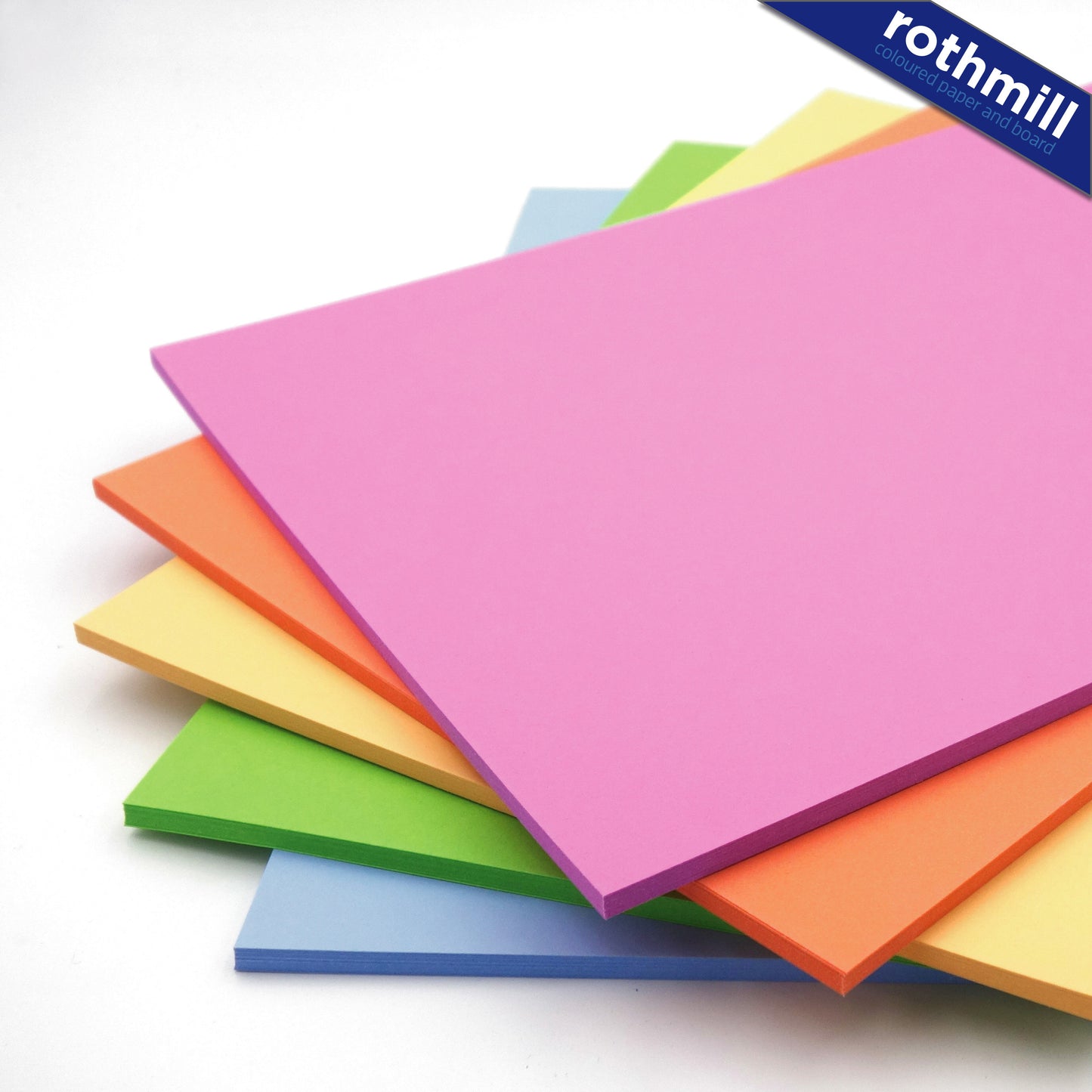 Rothmill Board | 230 microns | 175 gsm | A4 (210x297mm) | 100 sheets | 5 'Design' Colours