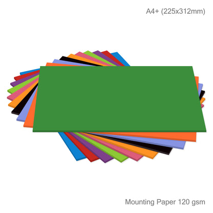 Mounting Paper | 120 gsm | 100 sheets | 10 'Vivid' Colours