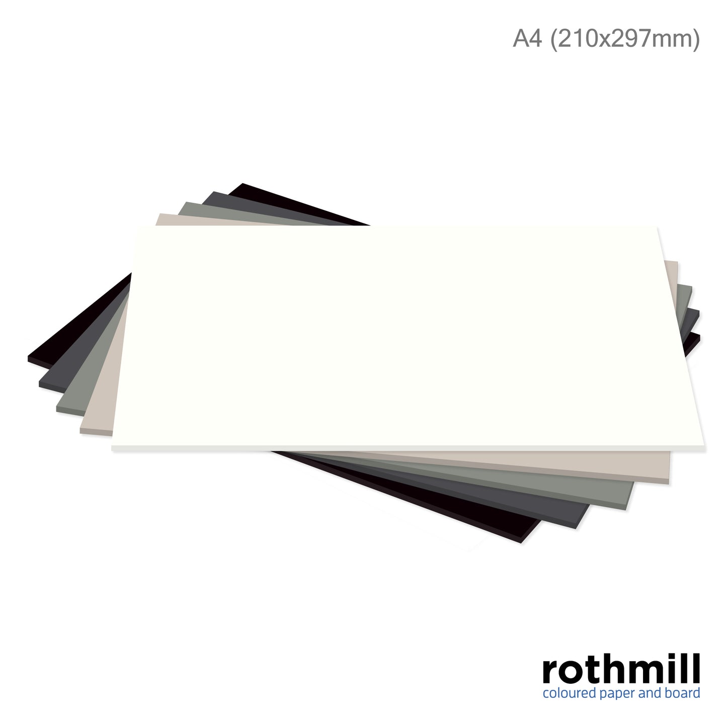 Rothmill Tone Packs | 280 microns | 220 gsm | A4 (210x297mm) | 50 sheets | Available in 7 different Assortments