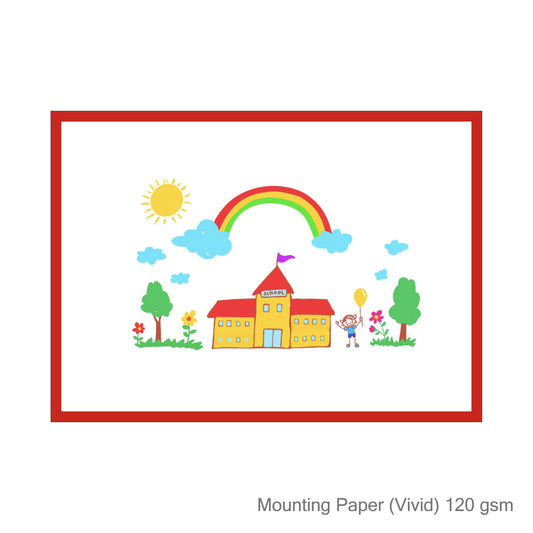 Mounting Paper | 120 gsm | 100 sheets | 10 'Vivid' Colours