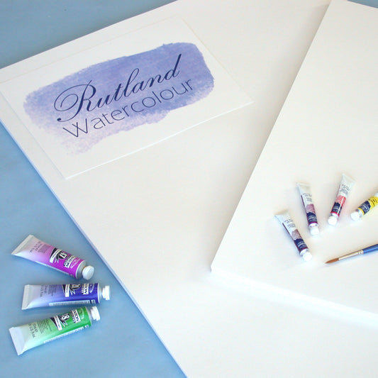 Rutland Watercolour Board | White | 300gsm (140lbs) | Available in 2 different Sizes