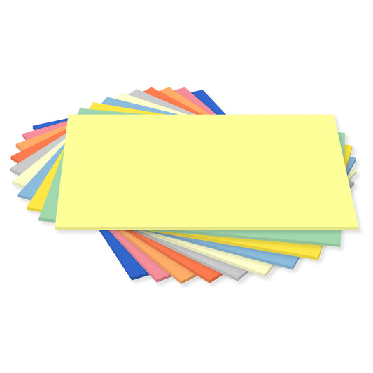 Assorted Pulpboard | 280 microns | 220 gsm | A4 (210x297mm) | 100 sheets | 10 'Light' Colours